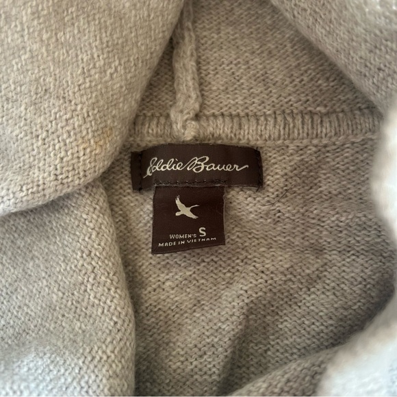 S Eddie Bauer Wool Cowl Neck Sweater - Picture 2 of 2